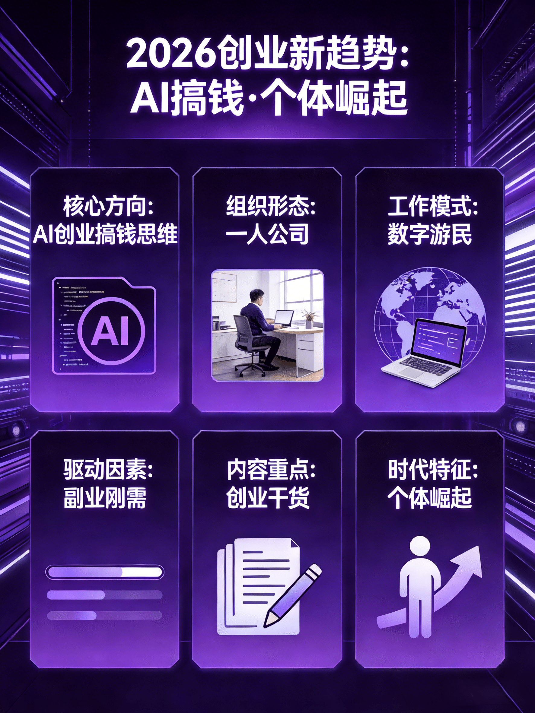 2026 搞钱逻辑变了！一人 + AI = 躺赚？先搞懂这 3 个真相🔥